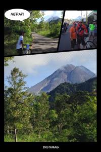 Gunung Merapi dari jalan Turgo Januari 2015