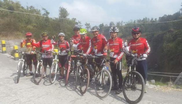Gowes Merdeka di Dam Sabo